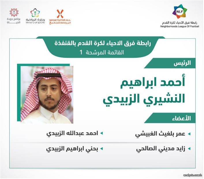 الأستاذ أحمد النشيري رئيسا لرابطة محافظة القنفذة